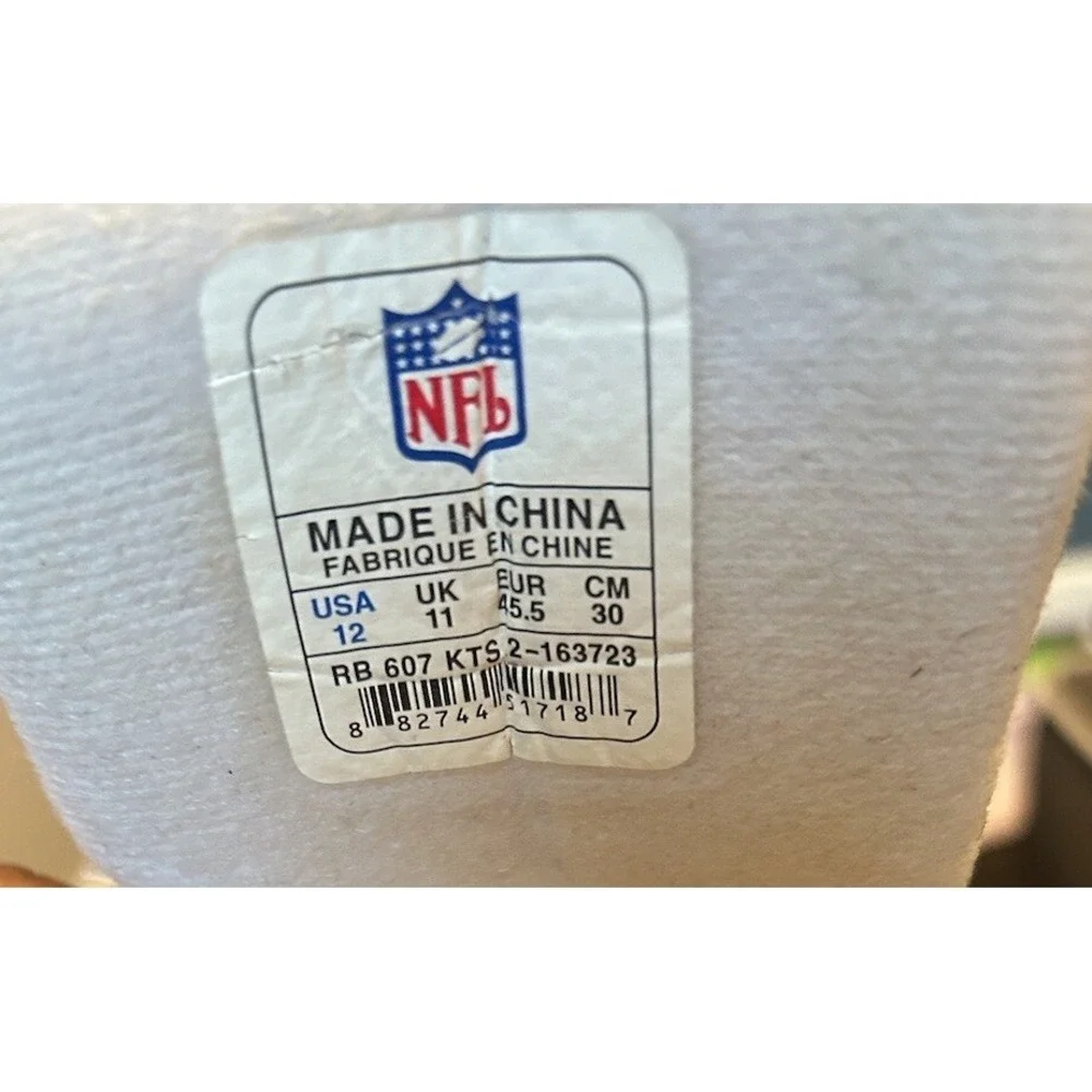 Reebok Men's Size 12 White/Green New‎ Jets Team Sneakers